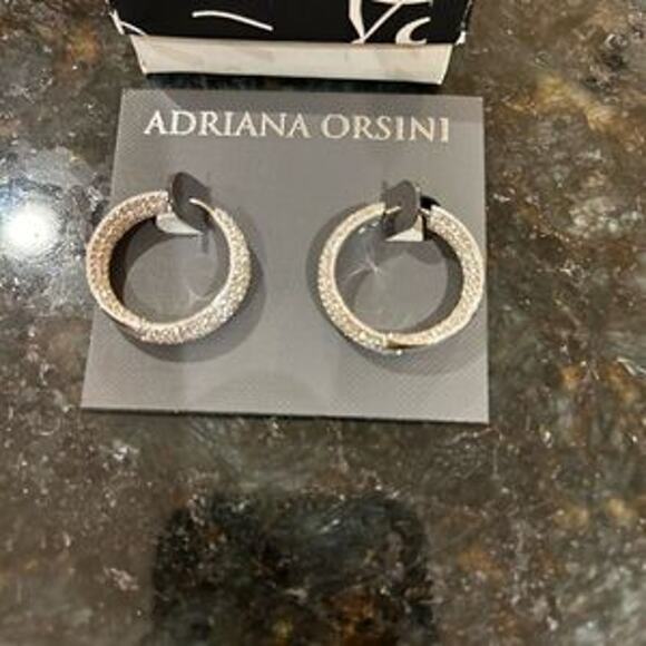 Women’s Adriana Orsini hoop earrings - Picture 2 of 6